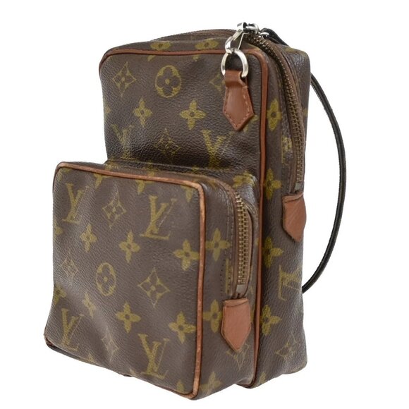 LOUIS VUITTON Mini Amazon Shoulder Bag Monogram Leather Brown M45238 69KA719 - Picture 1 of 14
